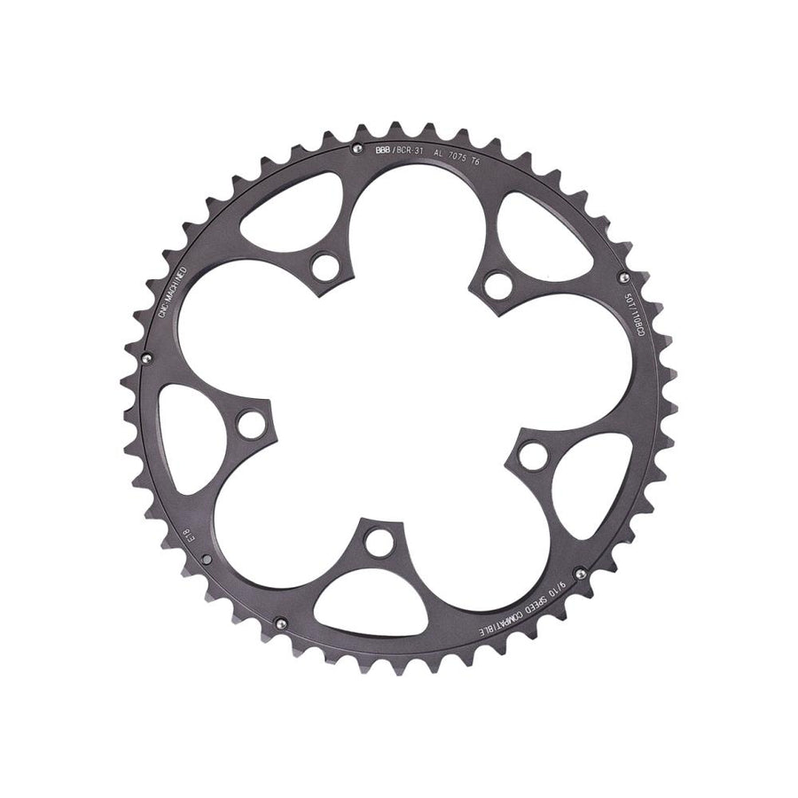 BBB Cycling BBB Kettenblatt CompactGear 50T/110mm anthrazit 50T/110mm anthrazit - effiziente Performance für Rennräder