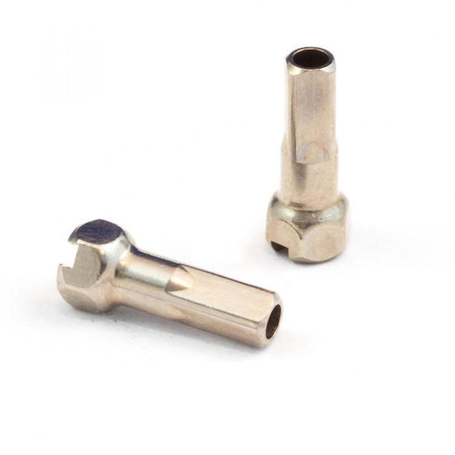Vision Speichennippel Messing für Team 25 15 mm Silber - präzise Laufradspannung