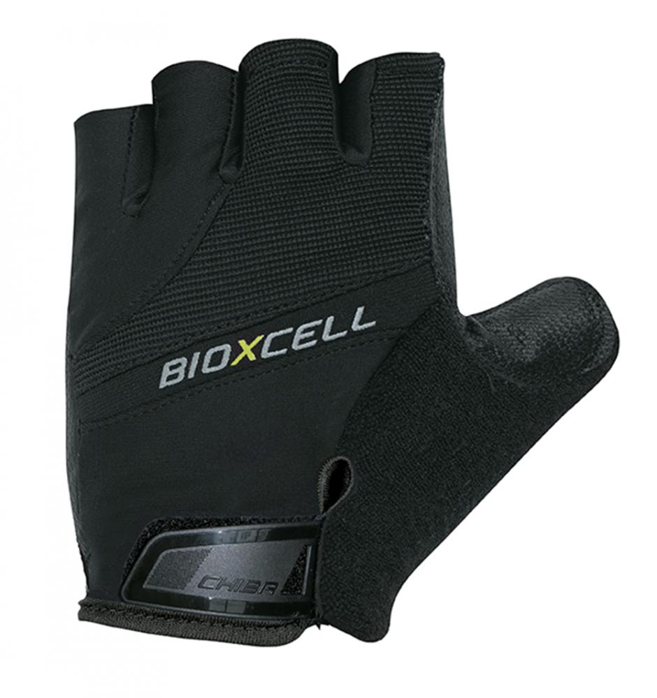 CHIBA BioXCell - Radhandschuhe kurz, schwarz, S, Gelpolster & BioXCell-Protektionssystem