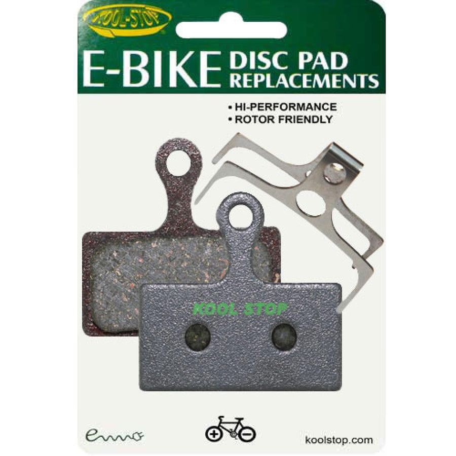 Kool Stop D-635 E E-Bike Scheibenbremsbeläge für Shimano, Hi-Performance, Rotor-freundlich, inklusive Feder.