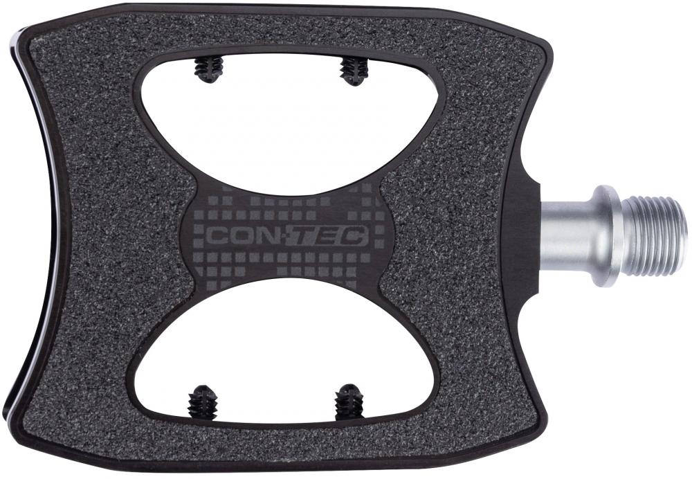 Contec Quick Ace Pedale schwarz  Rutschfestes Aluminium-Design, hochwertige Lagerung, langlebig und robust, ideal für City- und Trekkingräder