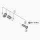 SHIMANO B-Achse für RD-M9250 Ersatzteil - passend für Shimano RD-M9250 Schaltwerk