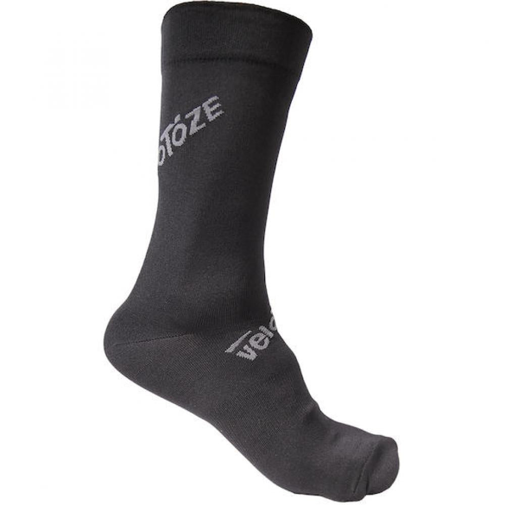 VeloToze Socken Leightweight schwarz S/M (37-42,5) - ultraleichte Radsocken für maximale Performance