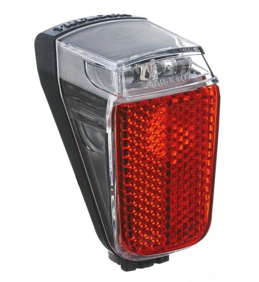 Trelock LED-Dynamo-Rücklicht Duo Top LS 633 STVZO, rotes Fahrrad-Rücklicht mit Reflektor für sicheres Fahren.
