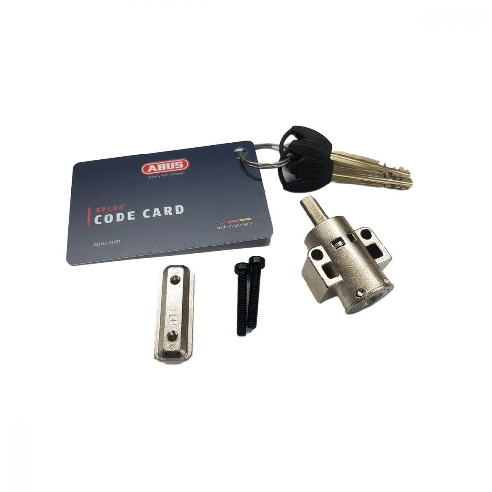 Abus Bosch XPlus Schließzylinder pivot, Schlüssel, Code Card für sicheres PowerTube Akkuschloss.