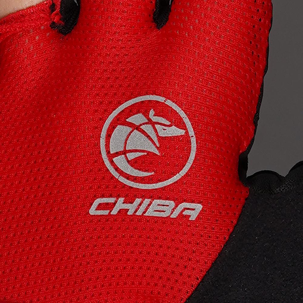 CHIBA Youth - Radhandschuhe rot XS/S, atmungsaktiv & leicht gepolstert