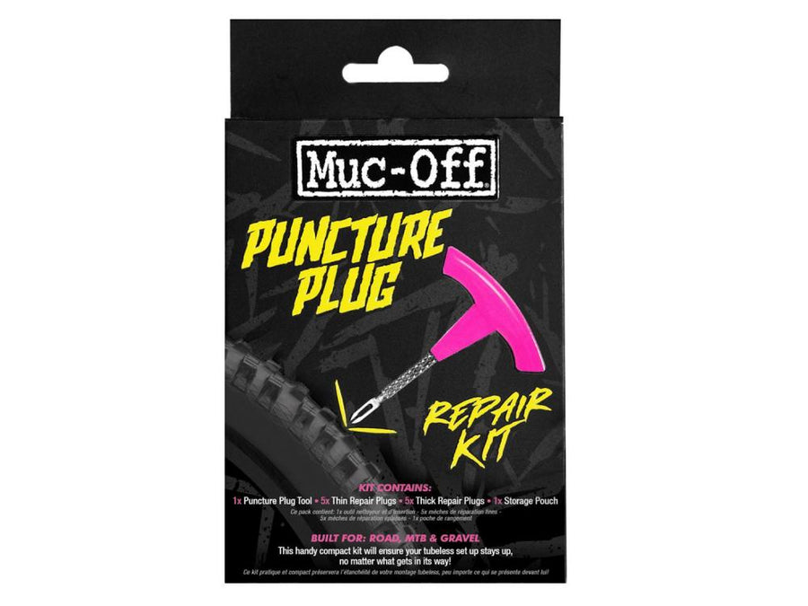 Muc-Off Tubeless Puncture Plug Repair Kit pink. Fahrrad Pannenset für tubeless Reifen.
