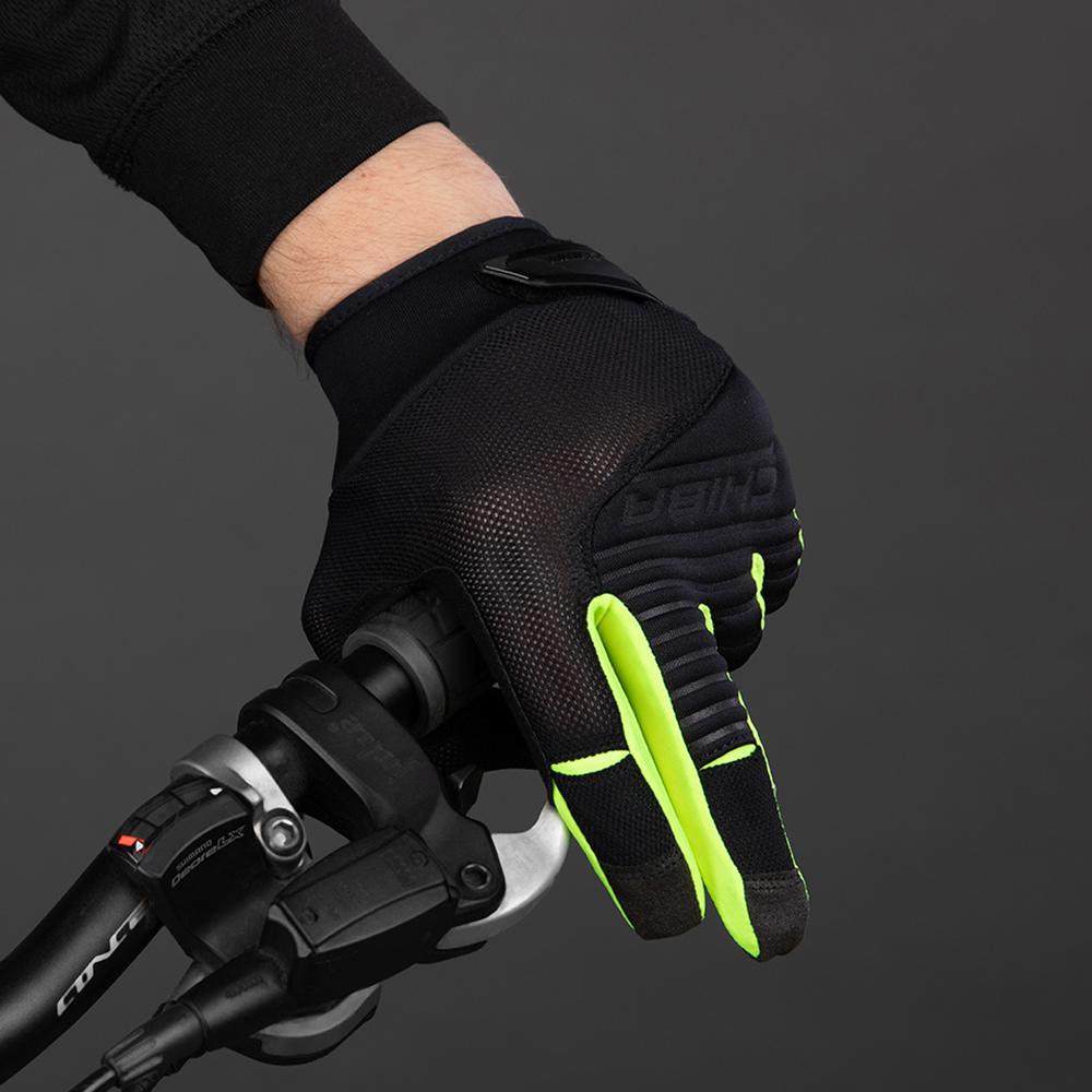 CHIBA Blade - Radhandschuhe schwarz/neongelb, 3XL, atmungsaktiv mit Ulnar-Nerve-Polsterung
