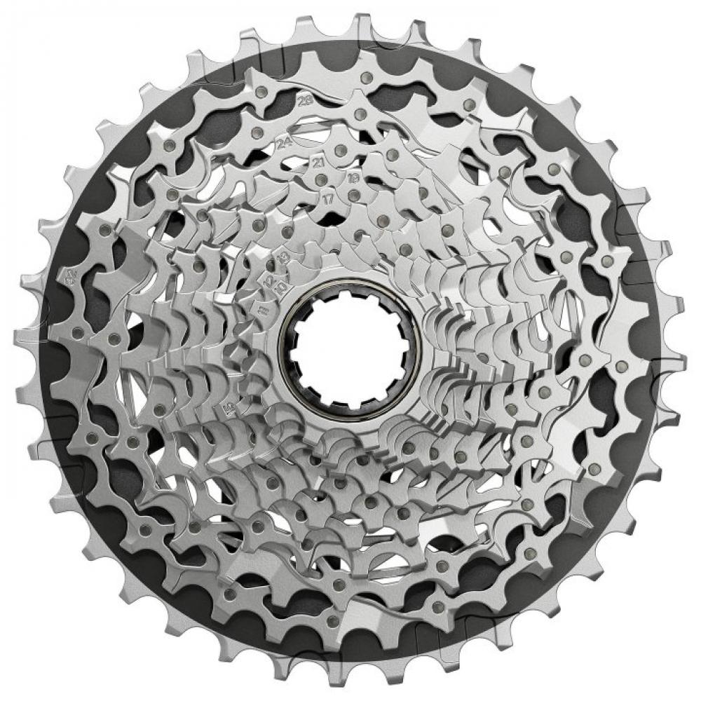 SRAM Kassette XG-1270 E1 10-33T. Leichte 12-fach Rennrad-Kassette mit X-Range, silber.