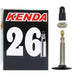 KENDA Fahrradschlauch 26x1,75-2,125", SV-Ventil 32 mm, passend für MTB, aus Spezial-Butyl, robust, pannensicher, ideal für Gelände und Alltag