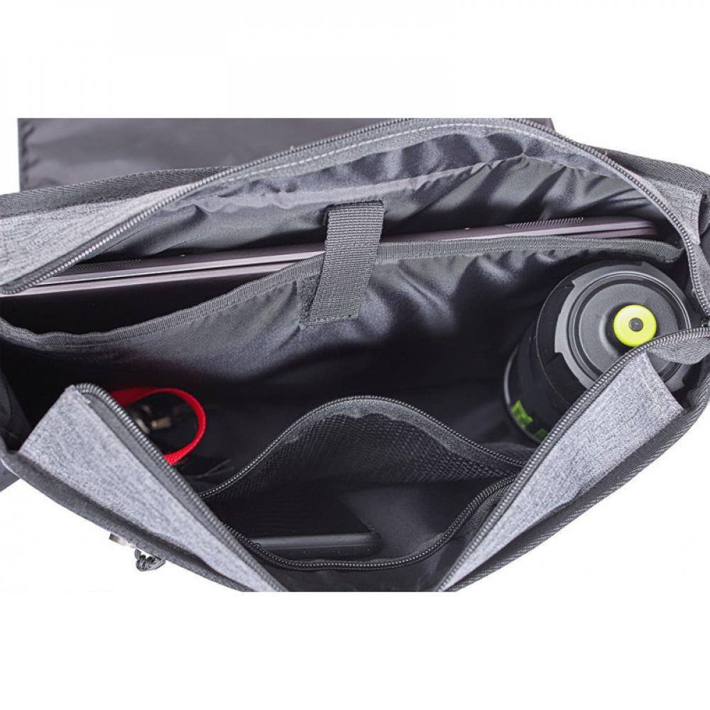 Zefal Gepäckträgertasche Urban Messenger grau 35x30x13cm 11l