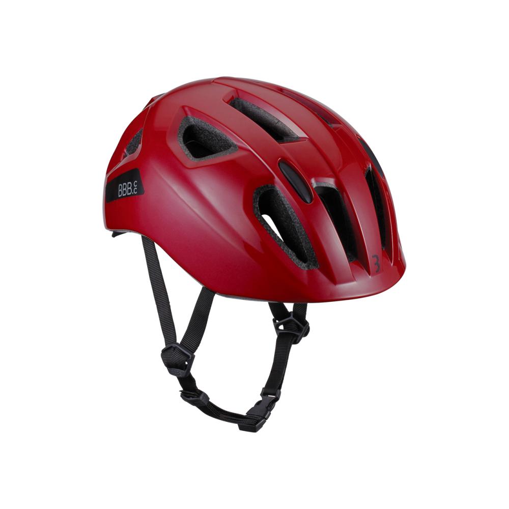 BBB Cycling BBB Helme Sonar M (52-58cm) M rot glanz - sicherer Fahrradhelm mit LED-Rücklicht