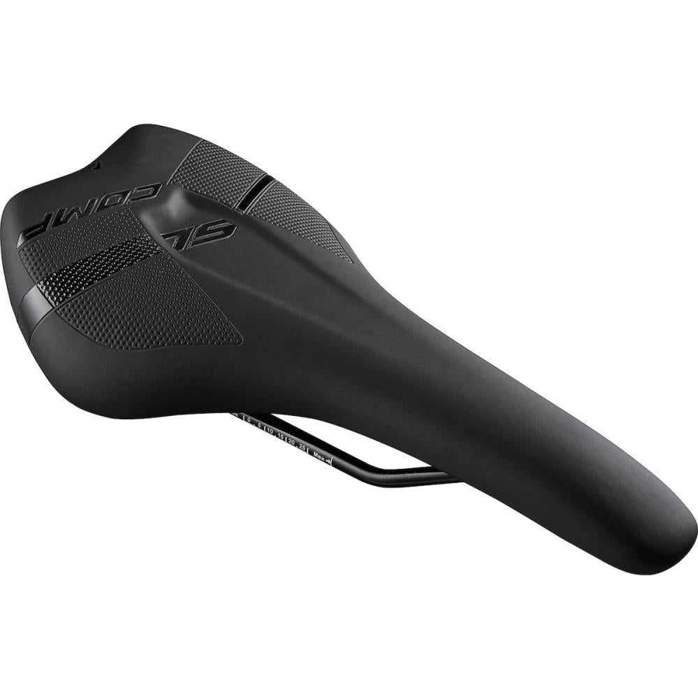 Merida Sattel COMP SL Länge: 282 mm, Breit Schwarz - komfortabler Rennradsattel mit V-Mount