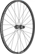 Robustes schwarzes DT Swiss H 1900 SPLINE 27,5" eMTB Hinterrad mit Nabe und Speichen.
