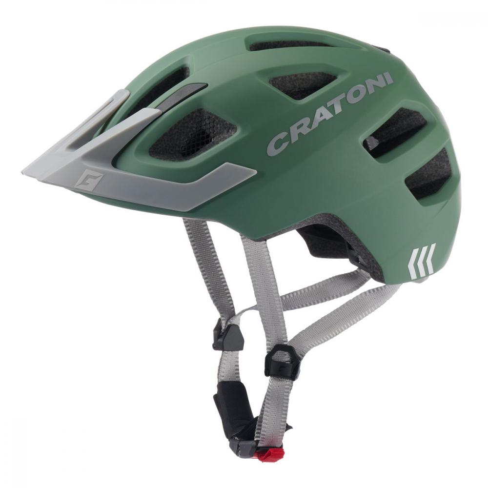 Cratoni Fahrradhelm Maxster Pro Kind, matt salbeigrün, Gr. S/M (51-56cm)