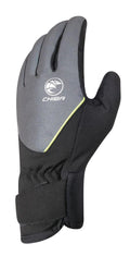 CHIBA Roadmaster Reflex - Winter-Radhandschuhe S, Schwarz reflex/schwarz, winddicht & warm