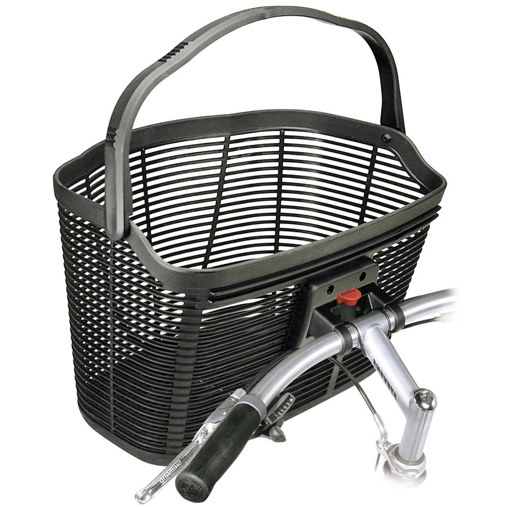 KLICKfix Fahrradkorb Lamello schwarz 28x39x28 cm