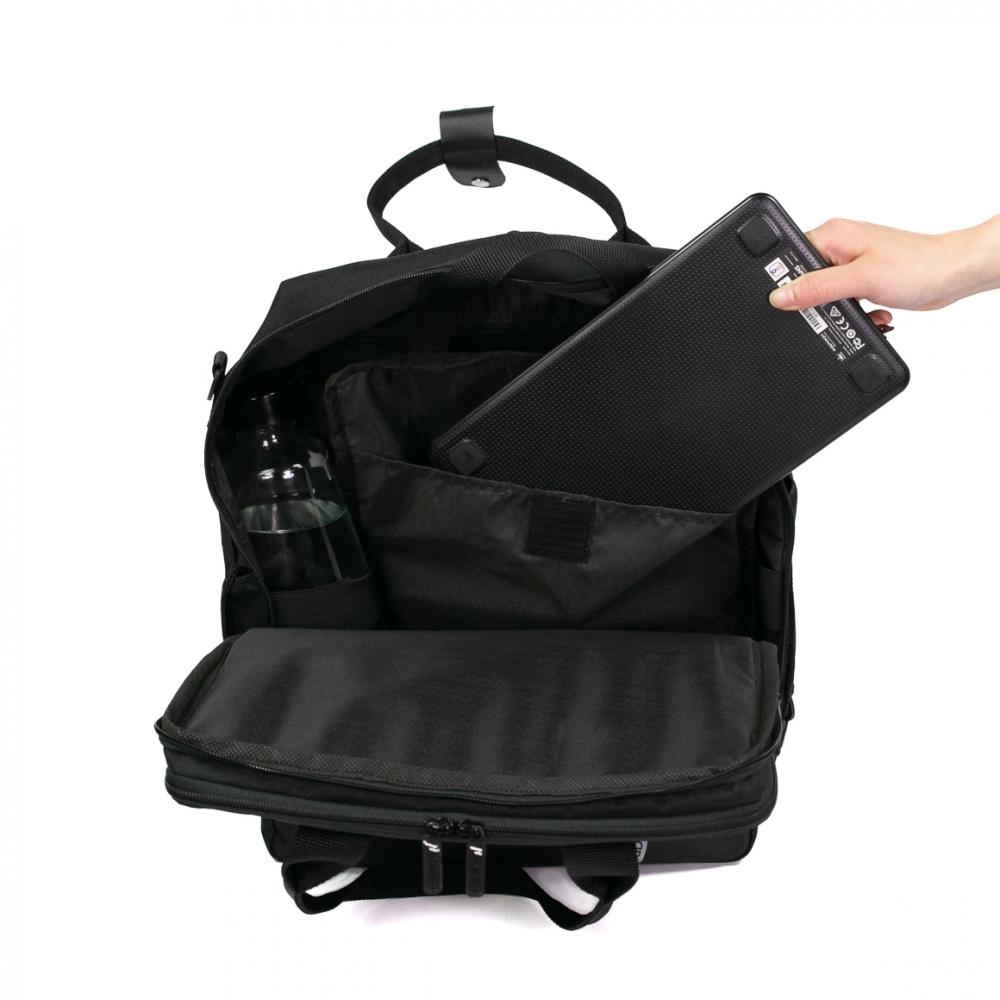 Haberland Bike-Rucksack More Than Work schwarz - flexible Office- & Bike-Tasche
