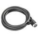Kryptonite KryptoFlex 1230 Key Cable Kabelschloss 12 Millimeter 305 Zentimeter schwarz-grau - geflochtenes Stahlkabel, Easy-Click, 2 Schlüssel