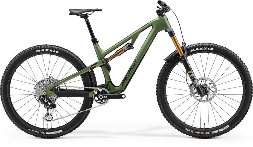 Merida ONE-FORTY 10K III2 M grün/schwarz-gold - modernes Trail-Enduro Fully