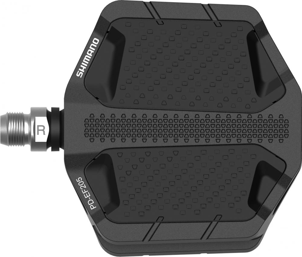 SHIMANO Pedal PD-EF205 Schwarz Flat Pedal - Schwarz