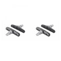 Shimano 2x Bremsschuh M70T4 90 mm schwarz für zuverlässige Bremsleistung bei Nässe und Trockenheit.