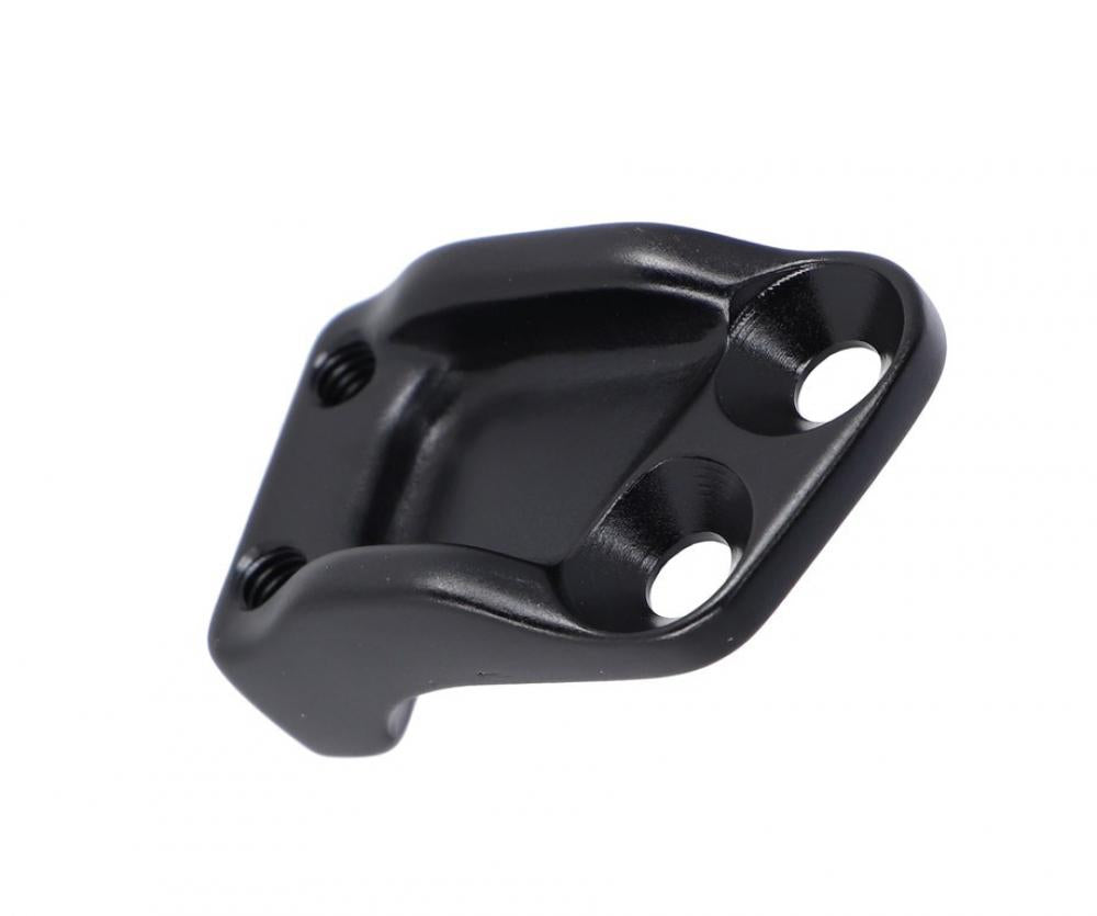 Schwarze XLC KS-X08 Montageplatte für Ursus Hinterbauständer an Ghost und Haibike E-Bikes mit 18mm Lochabstand.