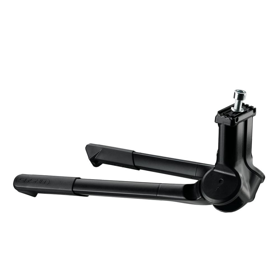 Ursus Zweibeinständer JUMBO EVO, Aluminium, 28", H=300 mm, schwarz, bis 80 kg belastbar, mit Tretkurbelschutz, ideal für E-Bikes und Transporträder