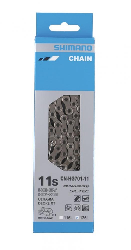 SHIMANO Kette SLX CN-HG701 11-fach Kette - 126 Glieder mit Kettenschloss