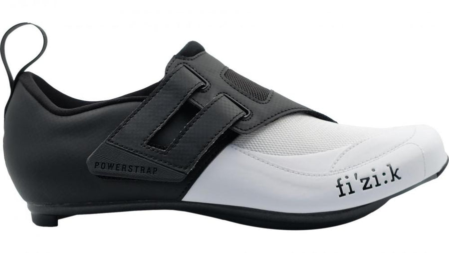 FIZIK Triathlonschuh Transiro Powerstrap R4 schwarz/weiß Gr. 46