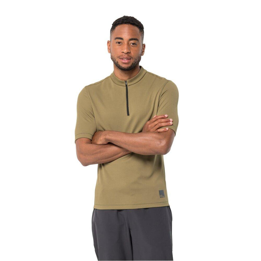 Jack Wolfskin Bike Commute Hz T M Synthetic Fiber T-Shirt Shortsleeve Grey Olive Größe L