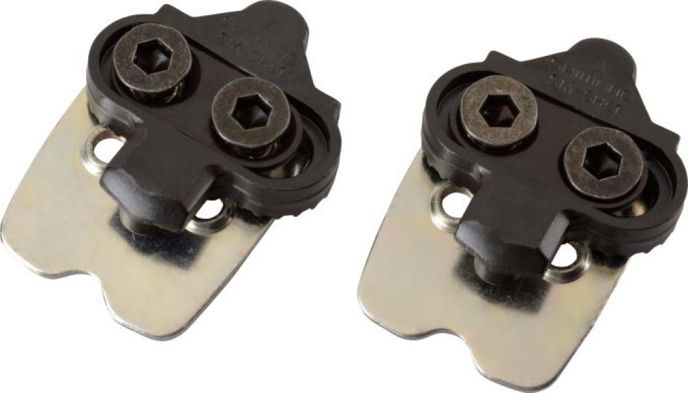 Shimano SPD Schuhplatten SM-SH51 mit Schrauben und Gegenplatte - Sicherer Klick für SPD-Pedale