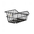 Basil Cento Aluminium Hinterradkorb schwarz, 45x33x21 cm, für Gepäckträger-Festmontage und 10 kg Traglast.