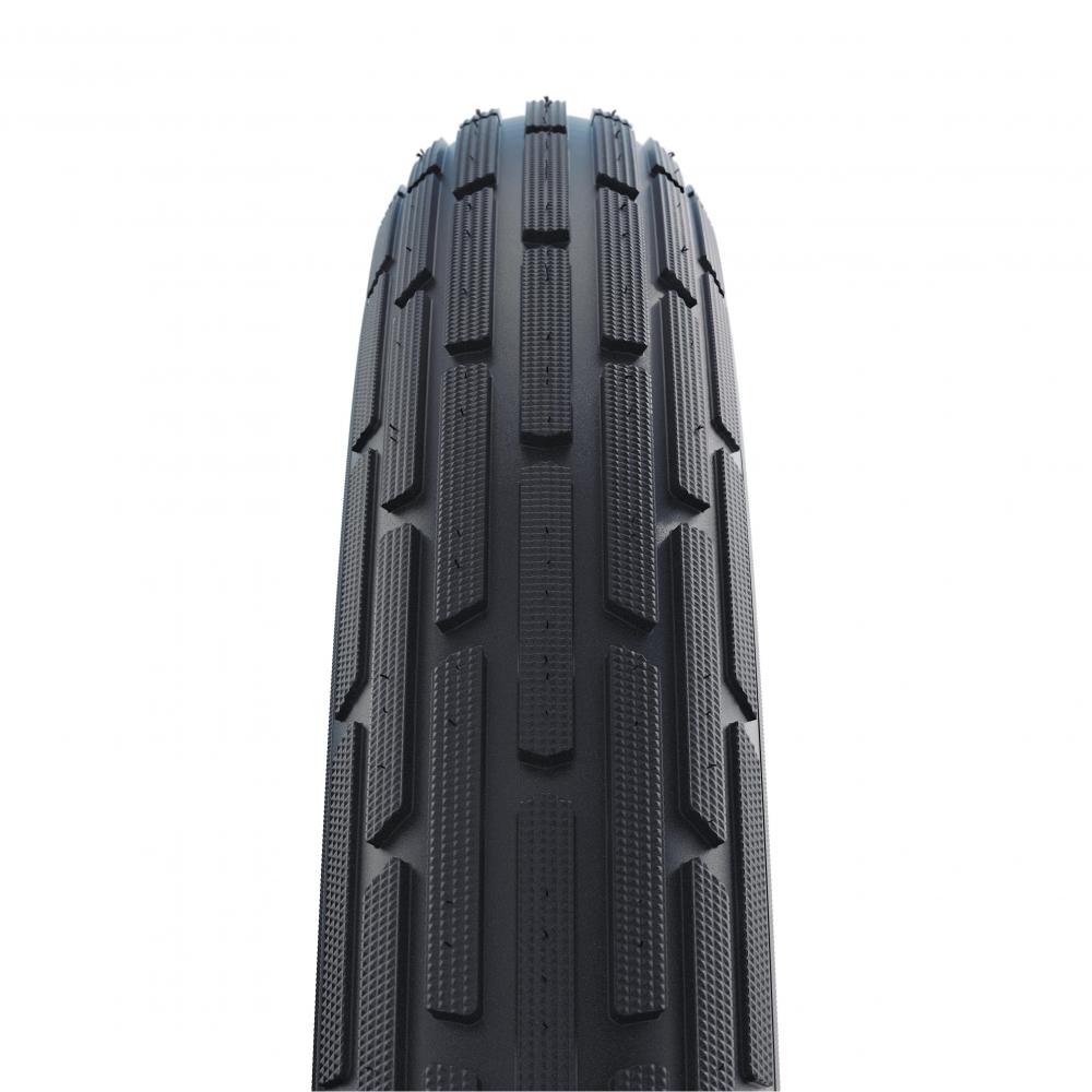 Schwalbe Fat Frank 28x2.00 ETRTO 50-622 Fahrradreifen mit K-Guard Pannenschutz und markantem Profil in Nahaufnahme.