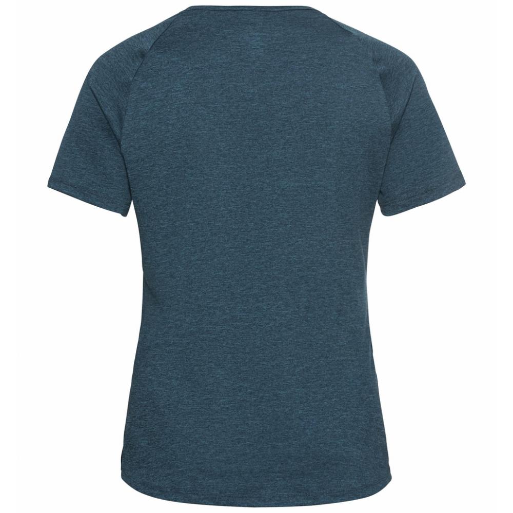 Odlo Women´s T-shirt crew neck s/s RUN EASY blue wing teal melange Größe S