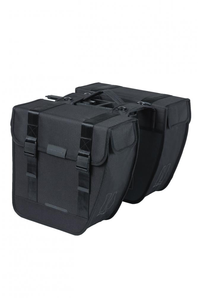 Basil Tour MIK Doppelfahrradtasche - 28 Liter Schwarz