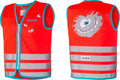 Wowow Sicherheitsweste Crazy Monster Jacket für Kinder Größe S rot