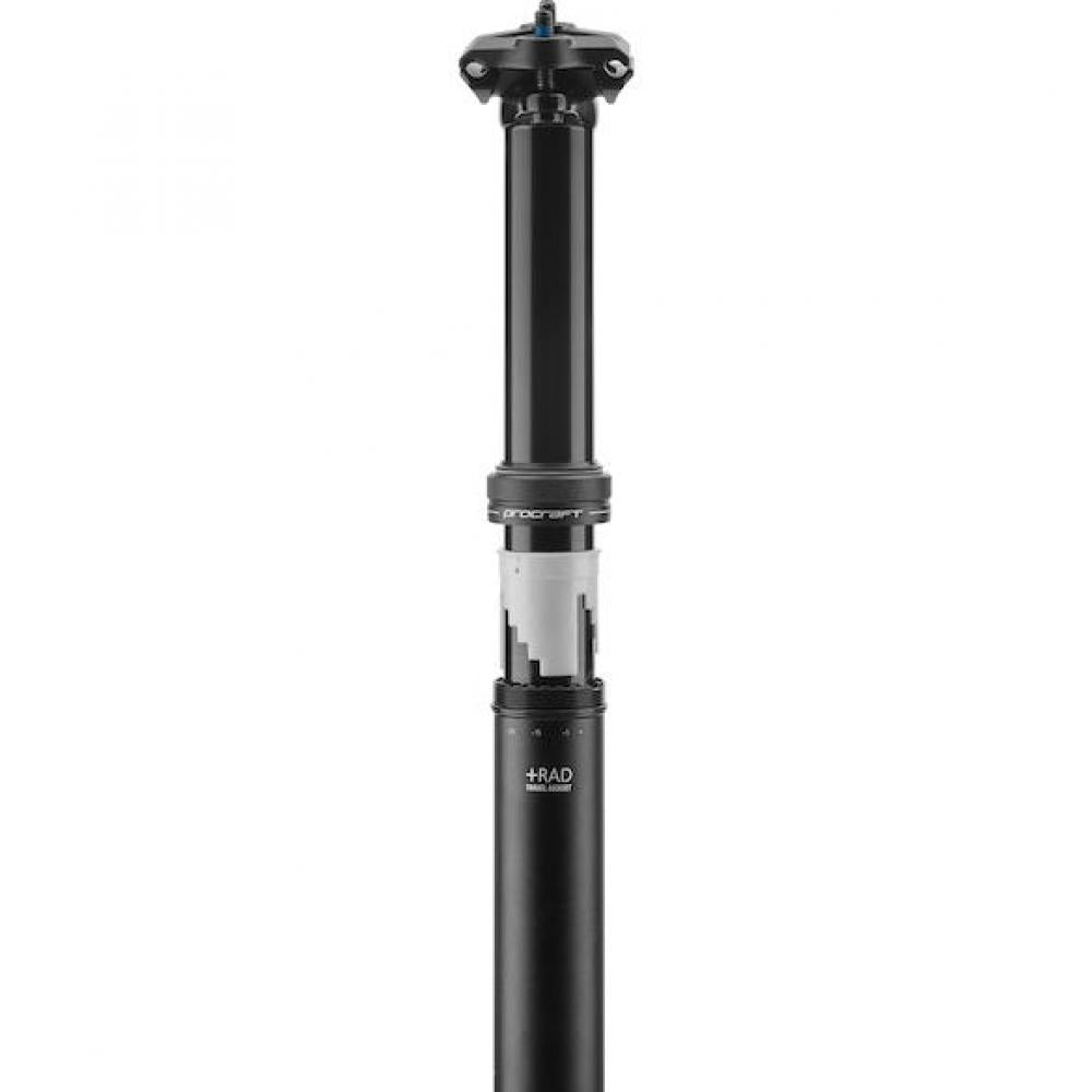 Procraft Sattelstütze Drop Ultimate Adjustable 34,9 x 612 mm Schwarz - flexible Dropper Post