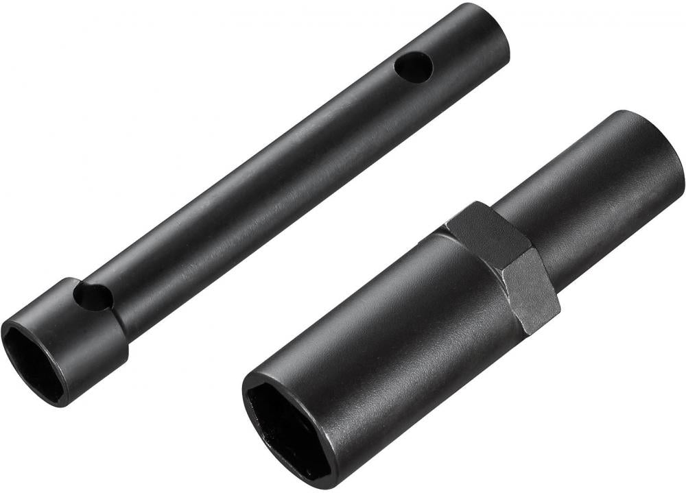 SHIMANO TL-PD400 Konusschlüssel Set, schwarze Präzisionswerkzeuge für Fahrradpedal-Wartung.