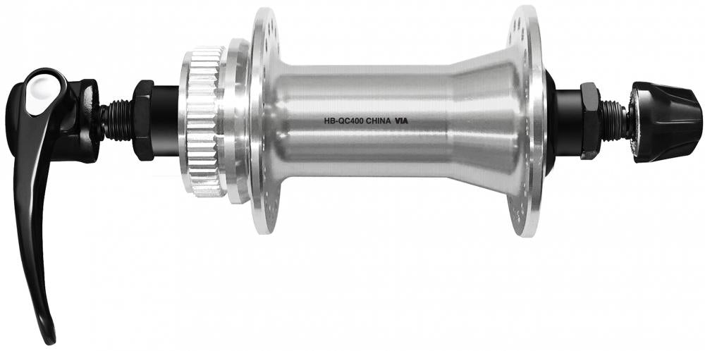 SHIMANO Vorderradnabe HB-QC400 100 mm 32 Loch - 100 mm, silber