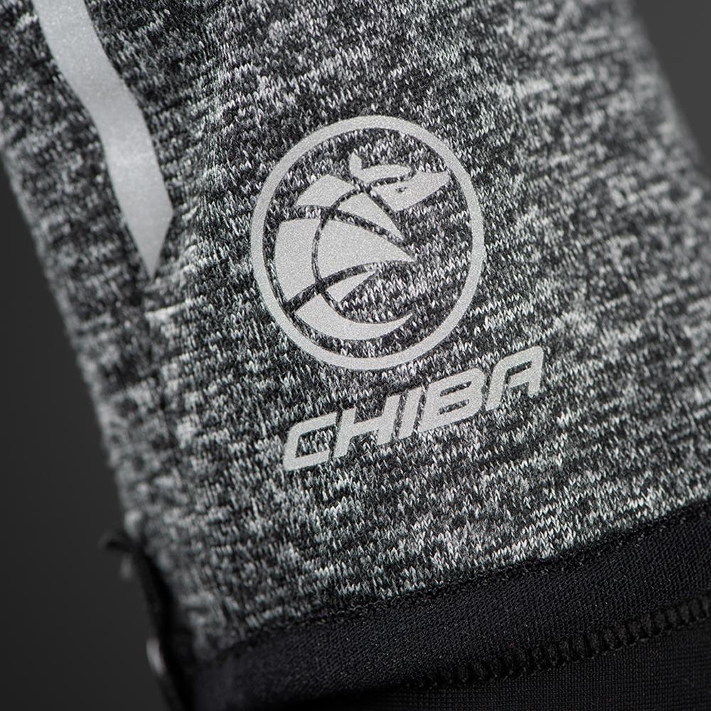 CHIBA New York Marathon - Thermostretch Radhandschuhe dunkelgrau, M, Touchfunktion