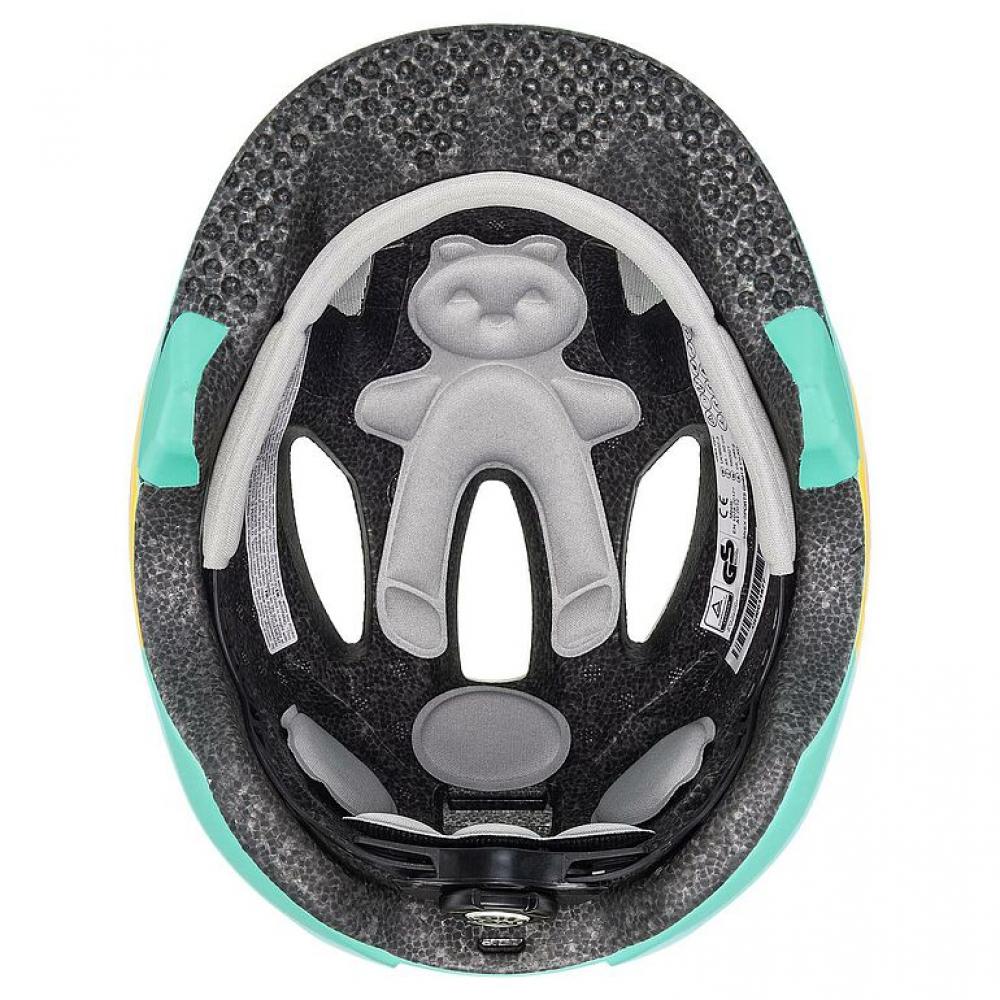 uvex OYO Style Kinder-Fahrradhelm, Monster Lagoon matt, 45-50 cm, leichter In-Mold-Helm mit uvex xTRA Shield Stirnschutz, uvex KID PROtect Hinterkopfschutz, 10 Belüftungsöffnungen, IAS Größenanpassung