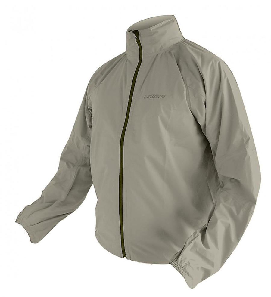 CHIBA Rainjacket - wasserdichte, atmungsaktive Bike-Regenjacke olive, S