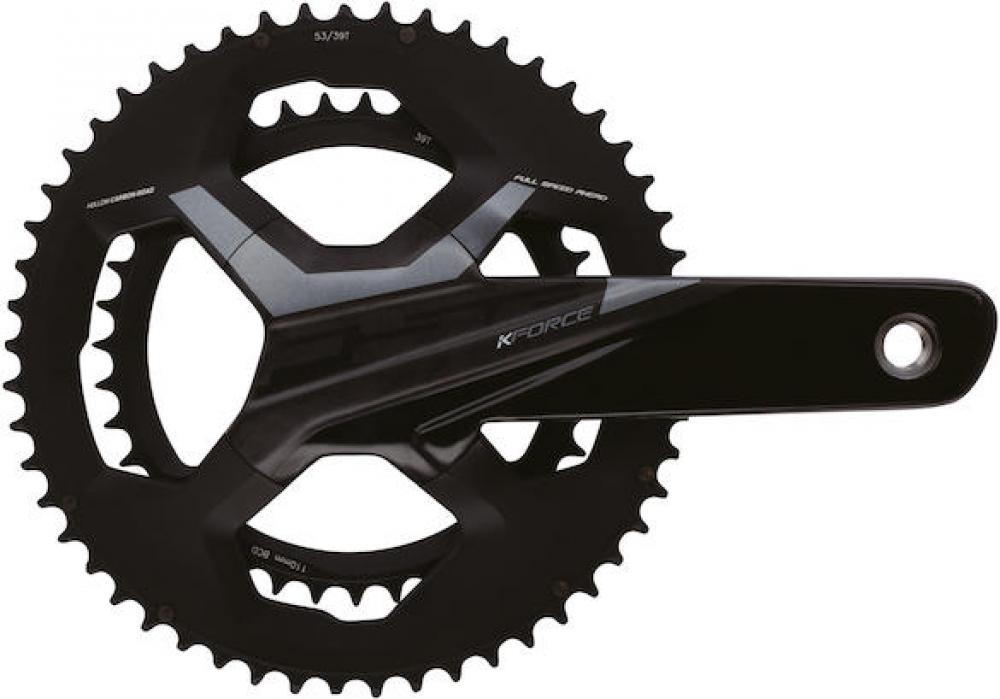 FSA Kurbelgarnitur K-Force Light Road BB386Evo 175 mm Schwarz - maximale Steifigkeit bei minimalem Gewicht