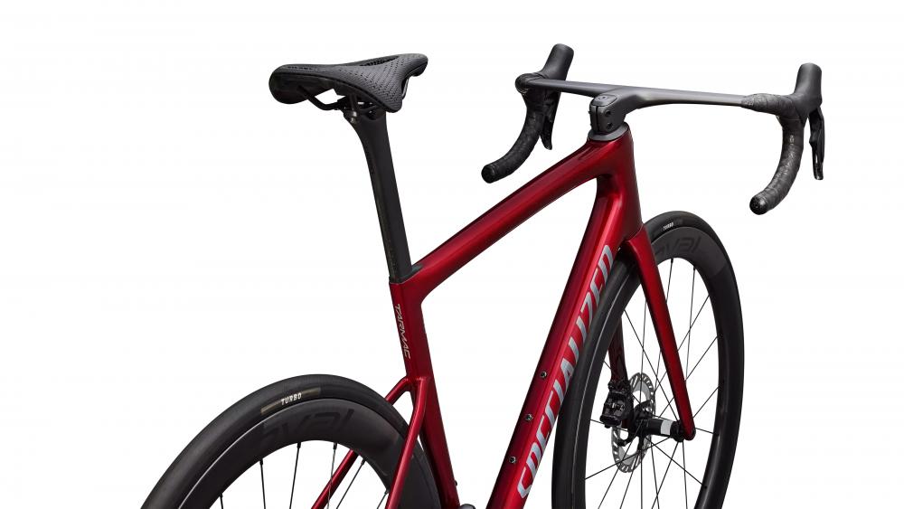 Specialized Tarmac SL8 Pro Rennrad - Größe 44, Gloss Red Sky Chrome, Shimano Ultegra Di2, Roval Rapide CL II, Powermeter