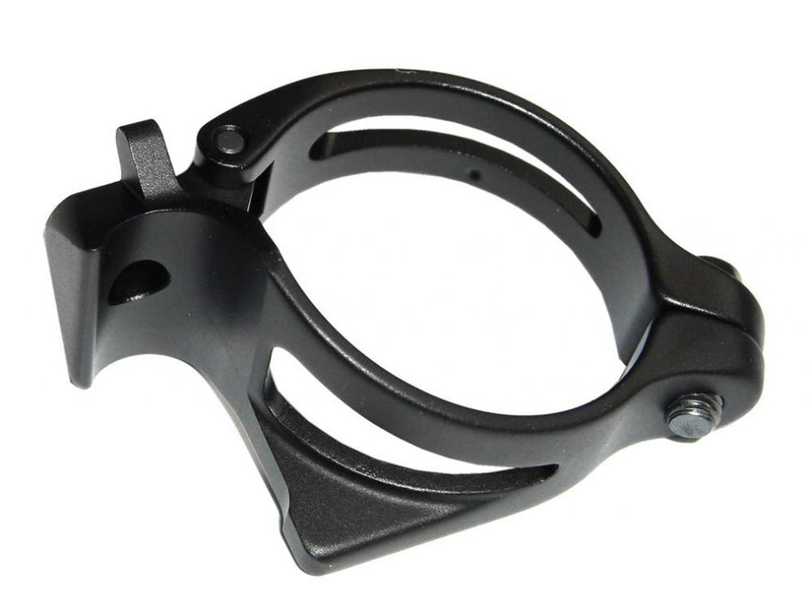 Schwarze SRAM RED Umwerferschelle 34,9 mm für präzise Montage am Fahrrad.