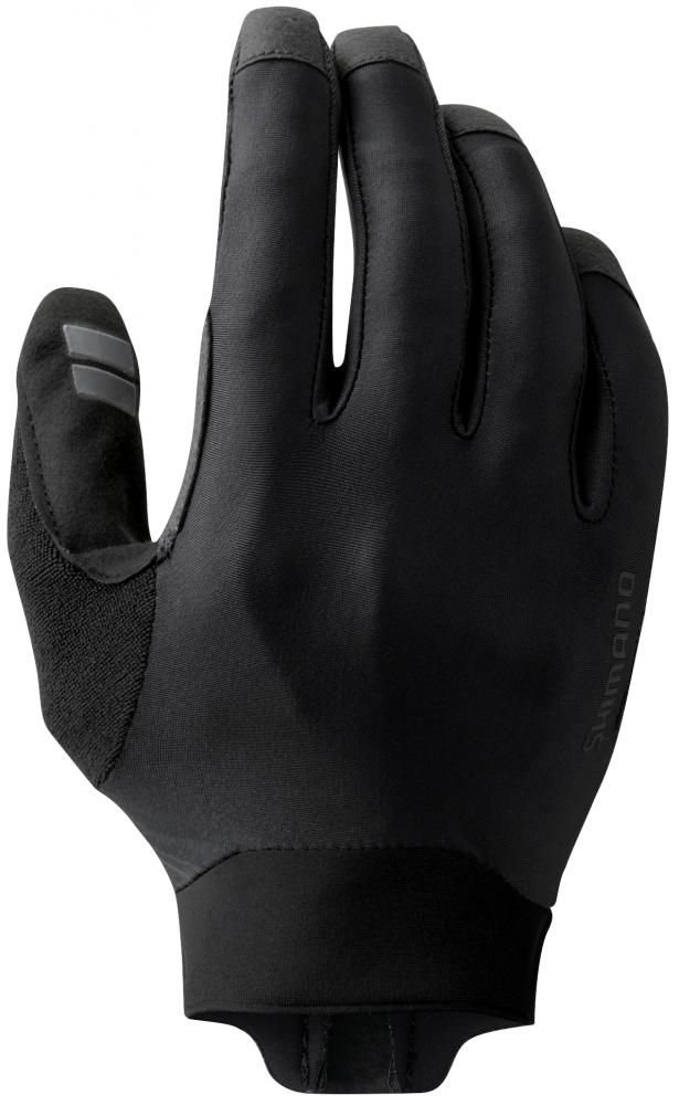 SHIMANO Enduro Gloves Black S - leichter MTB-Langfingerhandschuh mit Grip & Touchscreen