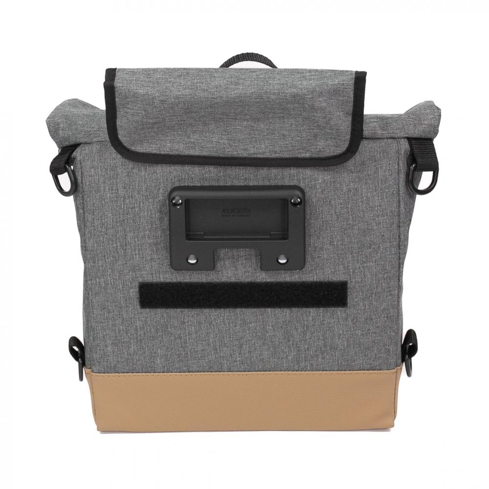 Haberland Lenker-Bike-Rucksack Keep Rollin' grau - flexible Lenkertasche & Rucksack in moderner Ausführung