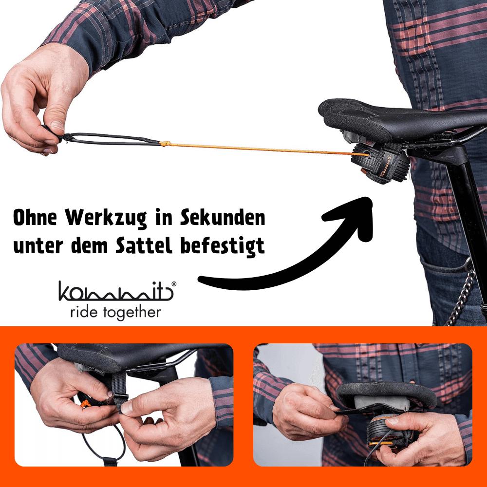 kommit Bike Zugsystem 2 m - Schwarz - 120 kg Zuglast