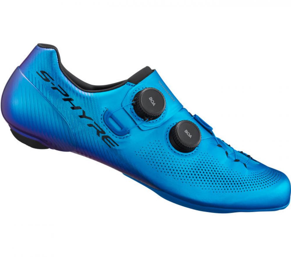 SHIMANO RC903 Rennradschuhe - SPD-SL, Größe 41 Wide, Blau